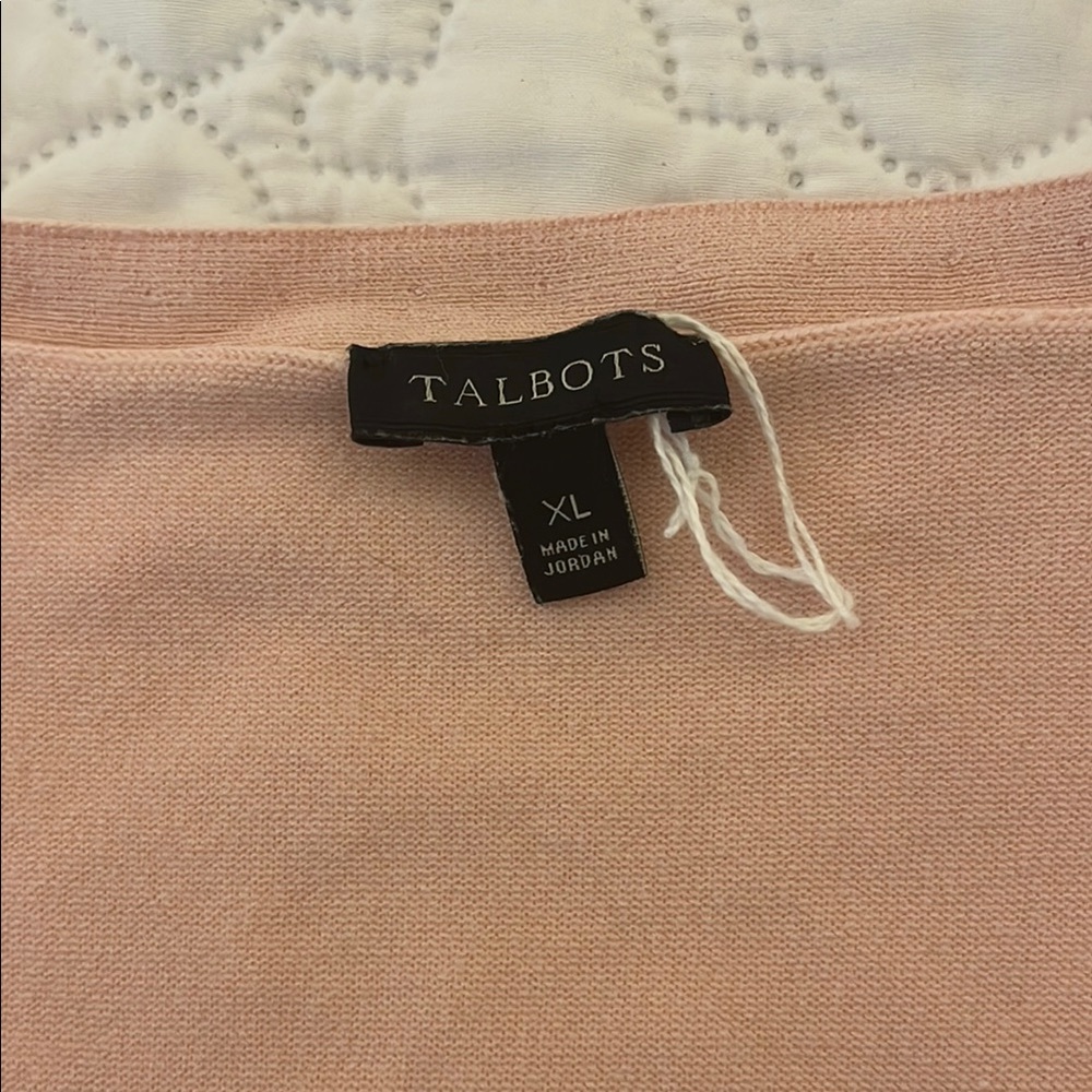 Talbots Pink Crew Neck Sweater Soft Knit - Picture 2 of 6